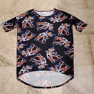 Lularoe patriotic Irma in legging material